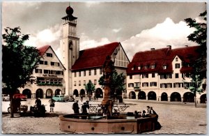 Freudenstadt / Schwarzwald Marktplatz Mit Rathaus Und Neptunbrunnen Postcard