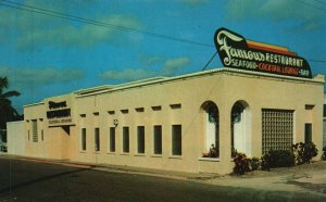 Postcard Famous Restaurant Cocktail Lounge Fine Food & Drink Lake Worth Florida