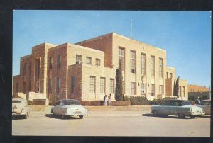 COMANCHE TEXAS COUNTY COURT HOUSE OLD CARS VINTAGE POSTCARD