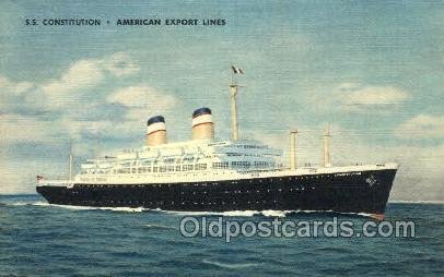 SS Constitution American Export Lines, Ship Ocean Liners, Steamers Unused 