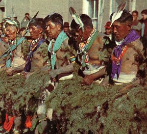 Corn Maiden Dance San Juan Pueblo New Mexico Vintage Postcard Standard View Card