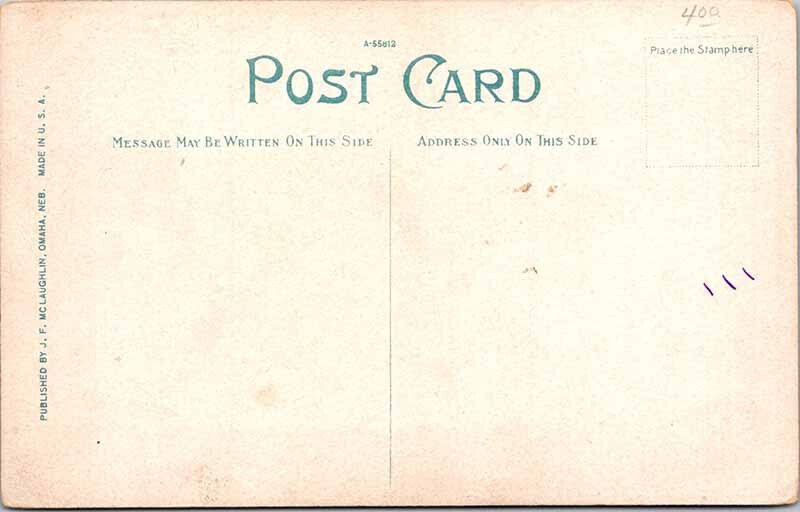 Postcard BANK SCENE Omaha Nebraska NE AO8014