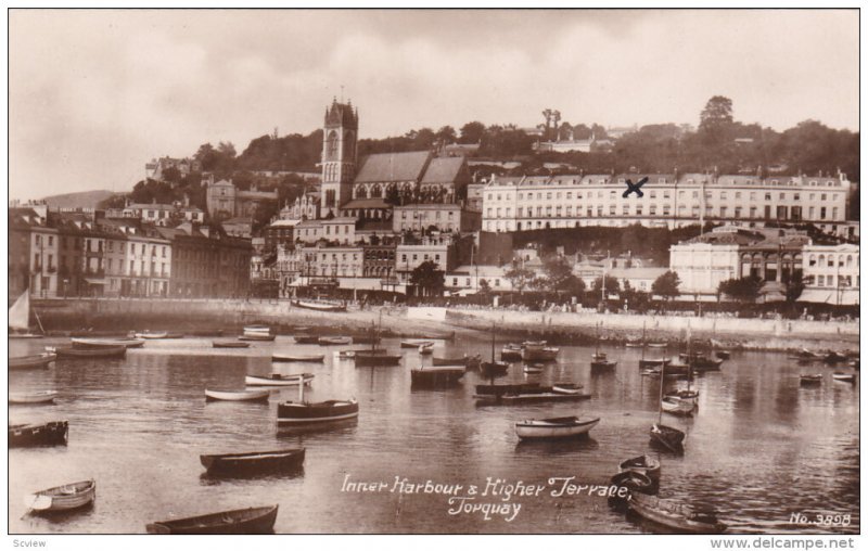 TORQUAY, Devon, England, 1900-1910´s; Inner Harbour & Higher Terrace