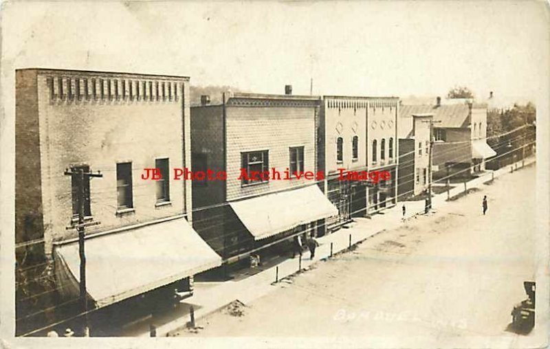 WI, Bonduel, Wisconsin, RPPC, Green Bay Street, Business Section, Stores