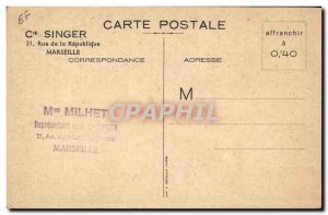 Old Postcard Singer Sewing Machine TOP