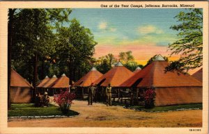 Jefferson Barracks Missouri Tent Camp Vintage Postcard