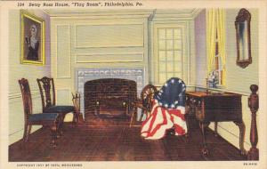 Flag Room Interior Betsy Ross House Philadelphia Pennsylvania Curteich