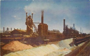 Colorado Fuel Iron Factory Industry Pueblo Roberts 1950s Postcard 20-7894