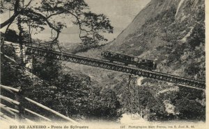 PC CPA BRAZIL, RIO DE JANEIRO, PONTE DO SYLVESTRE, Vintage Postcard (b20456)