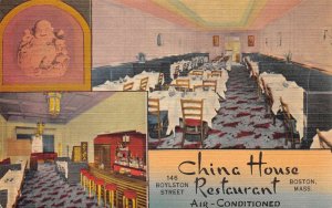 Boston Massachusetts China House Restaurant Vintage Postcard AA63494