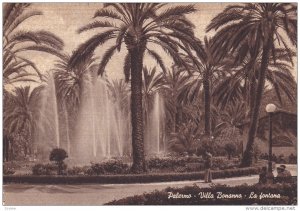 Palermo , Italy , 1930s : Villa Bonanno - La fontana