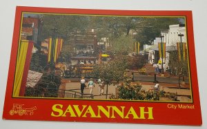 City Market Savannah Georgia Postcard