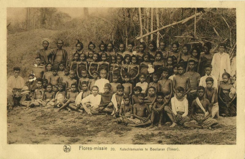 indonesia, TIMOR BUILARAN, Lesser Sunda, Boys and Girls Flores Mission (1920s)