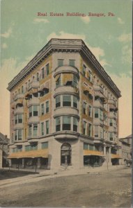 Postcard Real Estate Building Bangor PA