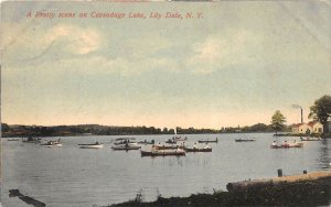 Lily Dale New York 1914 Postcard Pretty Scene on Cassadage Lake 