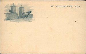 St. Augustine Florida FL Government Postal Card 1890s