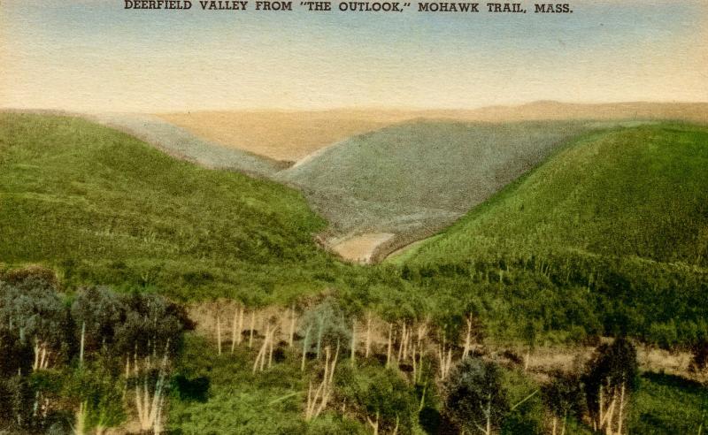 MA - Berkshires, Mohawk Trail. Deerfield Valley from the Outlook