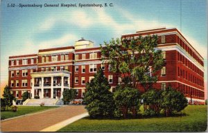 South Carolina Spartanburg General Hospital 1952 Curteich