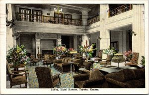 Postcard Lobby at Hotel Kansan in Topeka, Kansas~131521