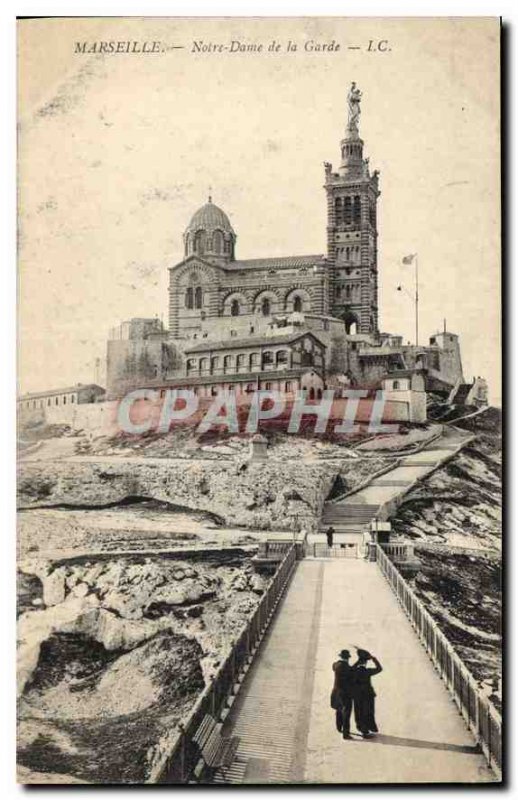 Postcard Old Marseille Notre Dame de la Garde