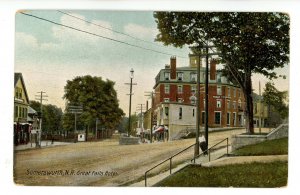 NH - Somersworth. Great Falls Hotel, Street Scene