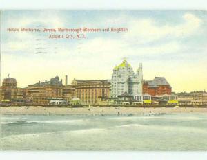 D-back SHELBURNE & BRIGHTON HOTEL Atlantic City New Jersey NJ HQ5444