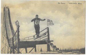 Skier Jumping Off Platform Virginia Minnesota Albertype of Brooklyn New York