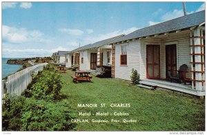 Manoir St. Charles, Hotel-Motel-Cabins, CAPLAN, Gaspesie, Province of Quebec,...