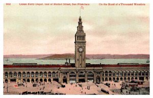 Postcard TRAIN STATION SCENE San Francisco California CA AP6565