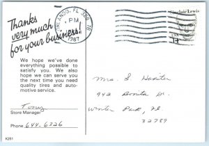 Postcard - Firestone, America's Home for Car Service - Cutler Ridge, Florida