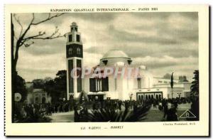 Old Postcard International Colonial Exposition Paris 1931 Algeria Minaret