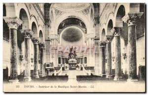 Postcard Old Tours Inside the Basilica of St. Martin