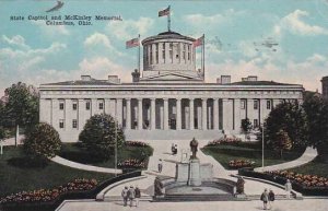 Ohio Columbus State Capitol And Mckinley Memorial 1919