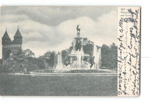 Hartford Connecticut CT Postcard 1901-1907 Memorial Arch and Corning Fountain