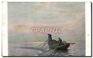Boats - Fishing - Fishing Boat - Old Postcard