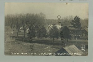 Clearwater MINNESOTA RP c1910 BIRDSEYE VIEW nr St. Cloud Becker Monticello