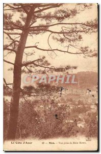 Postcard Old Nice Mont Boron View taken
