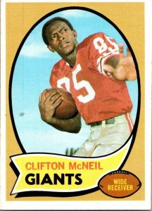 1970 Topps Football Card Clifton McNeil New York Giants sk21471