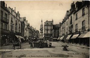 CPA TOURS - Fontaine de Beaume-semblancay Place du Grand-Marche (589778)