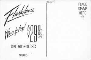 Flashdance Original Movie Poster View Postcard Backing 