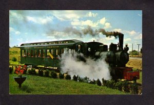 ME Boothbay Railroad Train Railway Museum Maine Steam Locomotive Postcard