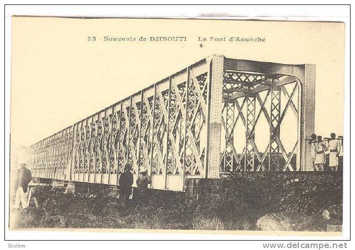 Le Pont d'Aouache, Souvenir De Djibouti, Africa, 1900-1910s