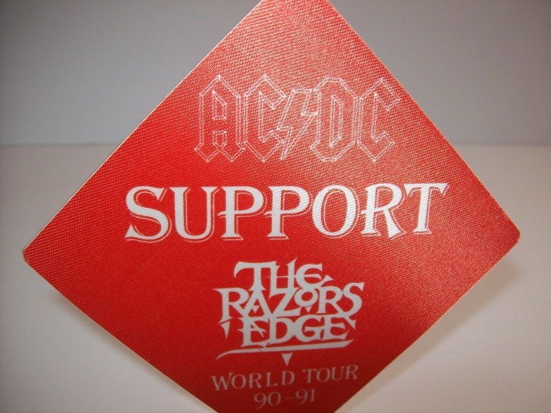 AC/DC Backstage Pass Razors Edge Tour Original 1991 Gift For Dad Hard ...