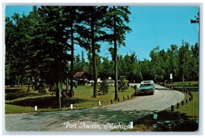 1982 Michigan Roadside Park Car Port Austin Michigan MI Posted Vintage Postcard