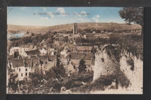 Bird's Eye View,Chateau Thierry,France Postcard 