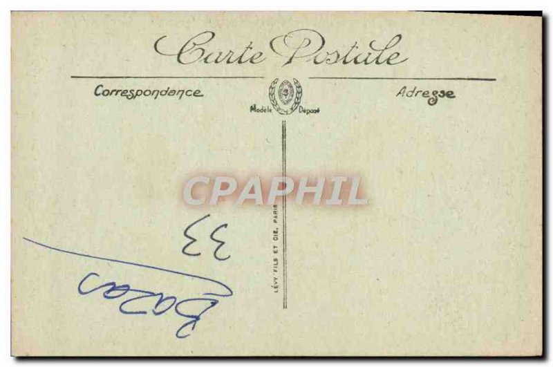 Postcard Old Bazas Interior L & # 39Eglise