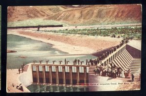 Reno, Nevada/NV Postcard, Head Gates Of Irrigation Canal, 1911!