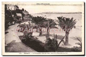 Old Postcard Dinard The Promenade Clair De Lune harbor grove