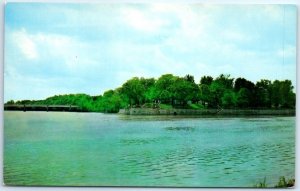 Postcard - Confluence of the Maumee and Auglaize rivers at Defiance, Ohio