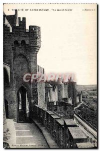 Postcard Old Cite Carcassonne Echauguette